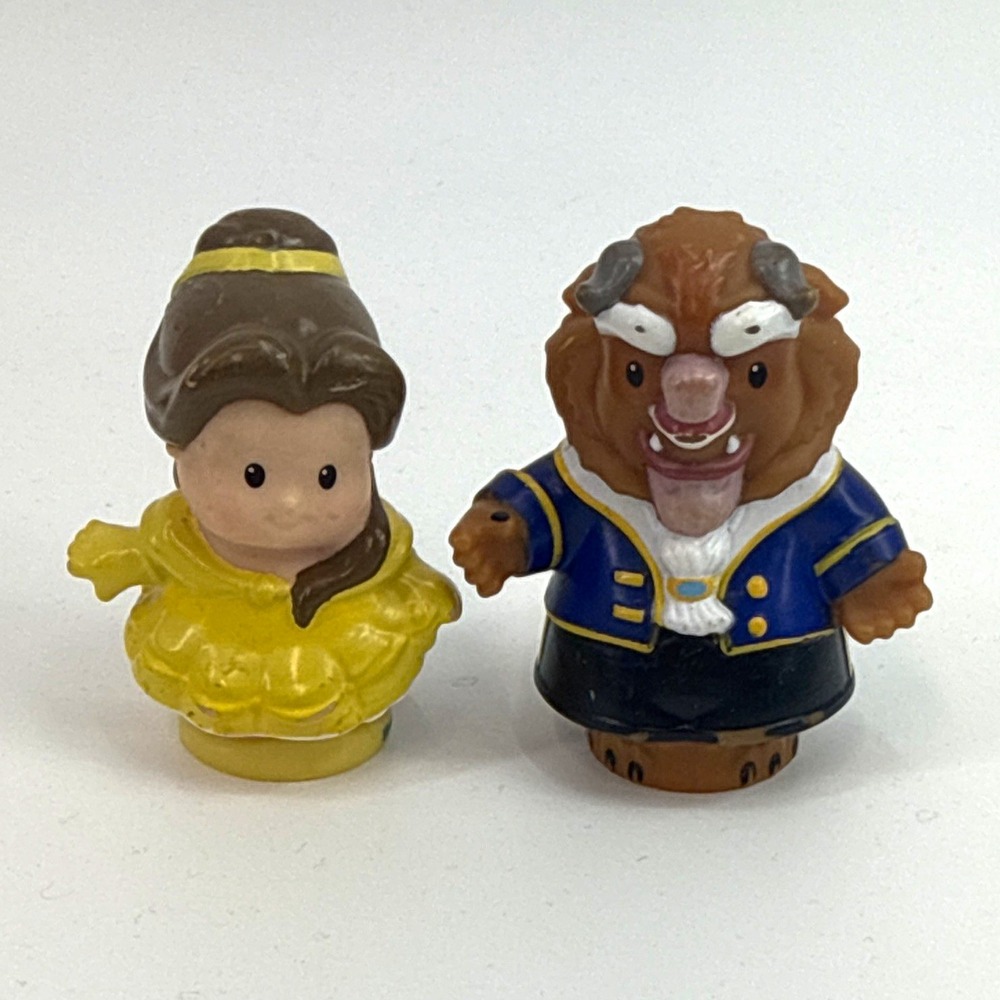 Little People Disney princess Beauty and the Beast Belle & Beast Figures Mattel